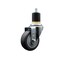 Service Caster 3.5'' SS Thermoplastic Rubber Wheel Swivel 1-7/8'' Expanding Stem Caster SCC-SSEX20S3514-TPRB-178 - alternate 1